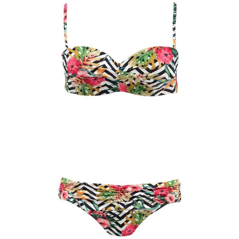 Conjunto Bikini mujer Kinka Bandeau multicolor