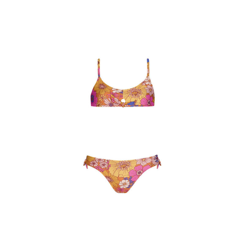 Conjunto Bikini niña Breezy Crop Top multicolor