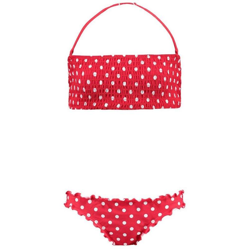 Conjunto Bikini niña Bells Tube rojo