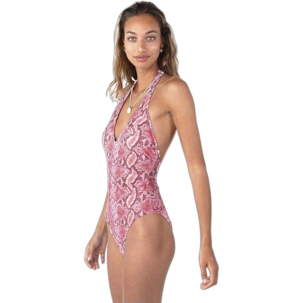 Bañado mujer Keona Halter One Piece rosa 2/3