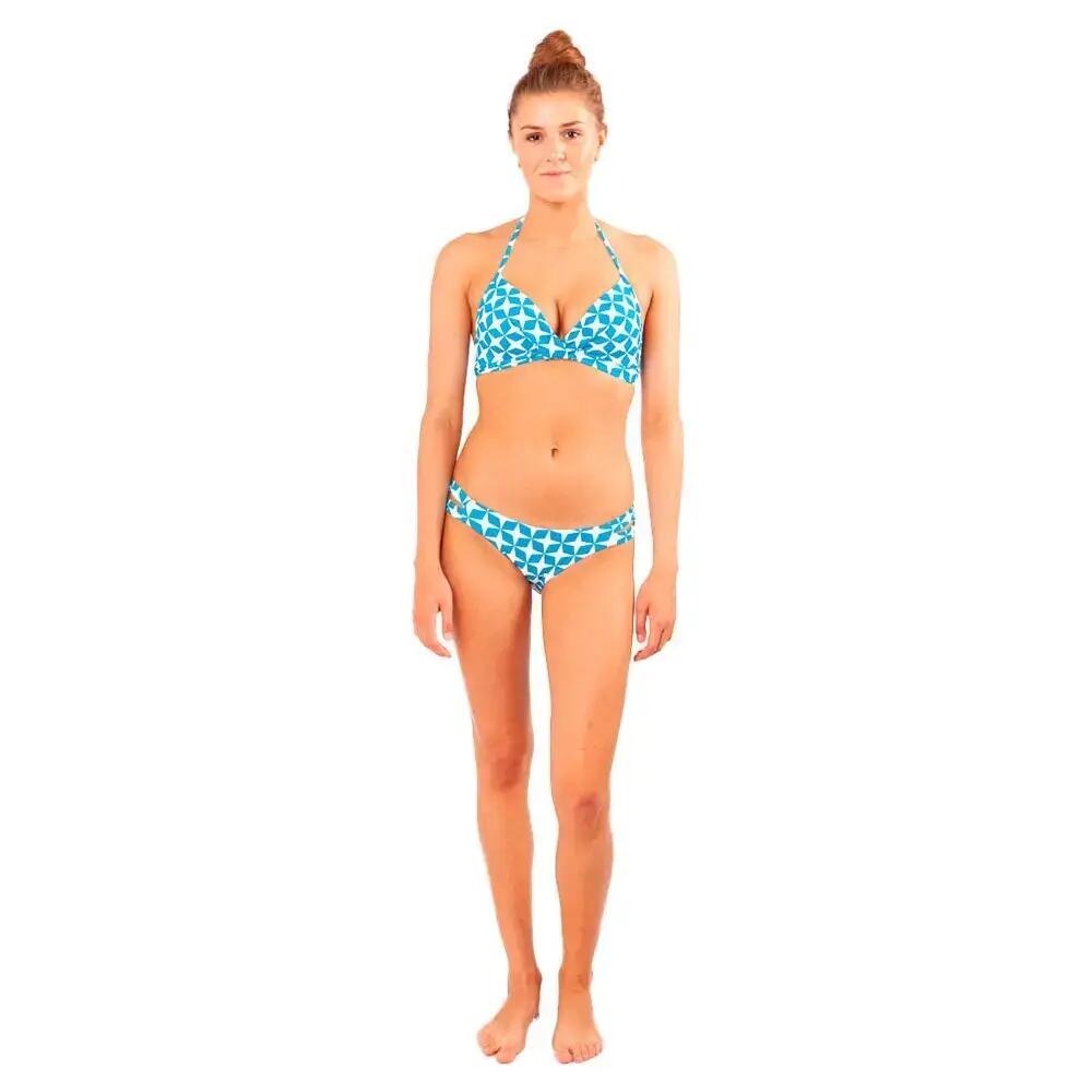 Conjunto Bikini mujer Lola Halter azul 2/3