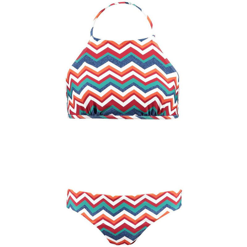 Conjunto Bikini niña Wanda Highneck Halter multicolor