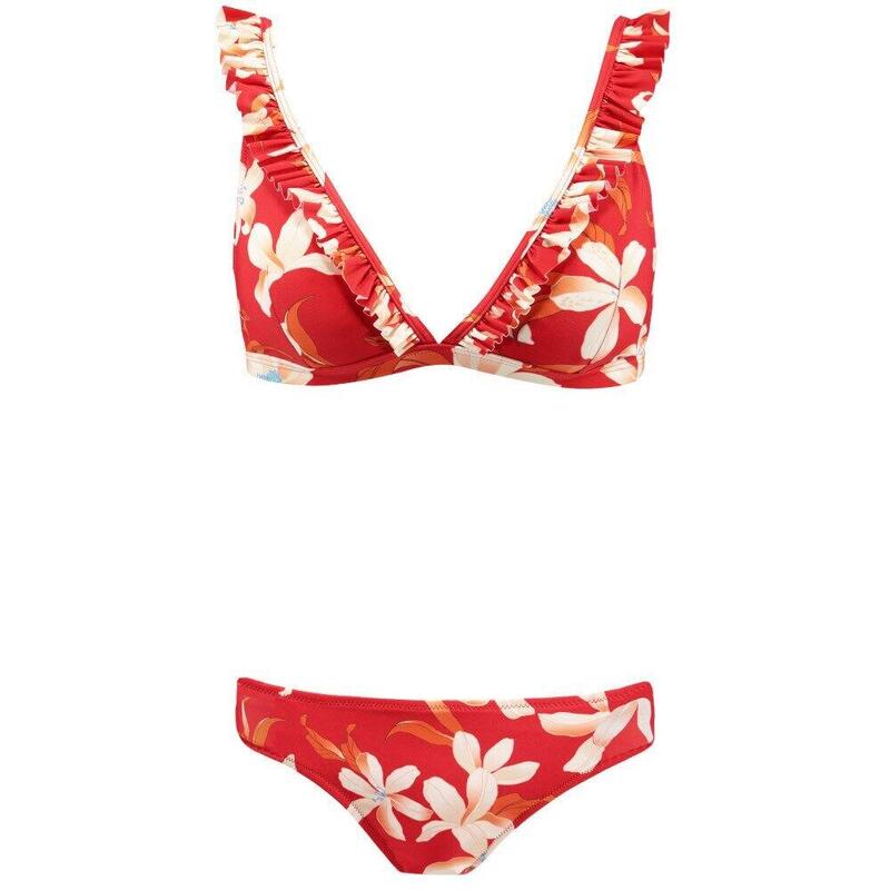 Conjunto Bikini mujer Dalian Bralette rojo