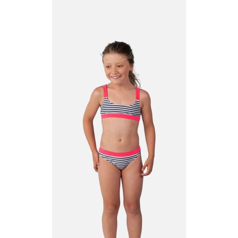 Conjunto Bikini infantil Francisco Crop Top multicolor