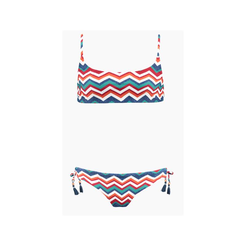 Conjunto Bikini niña Wanda CrossBack multicolor