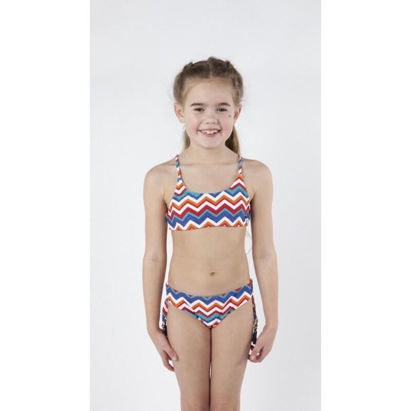 Conjunto Bikini niña Wanda CrossBack multicolor