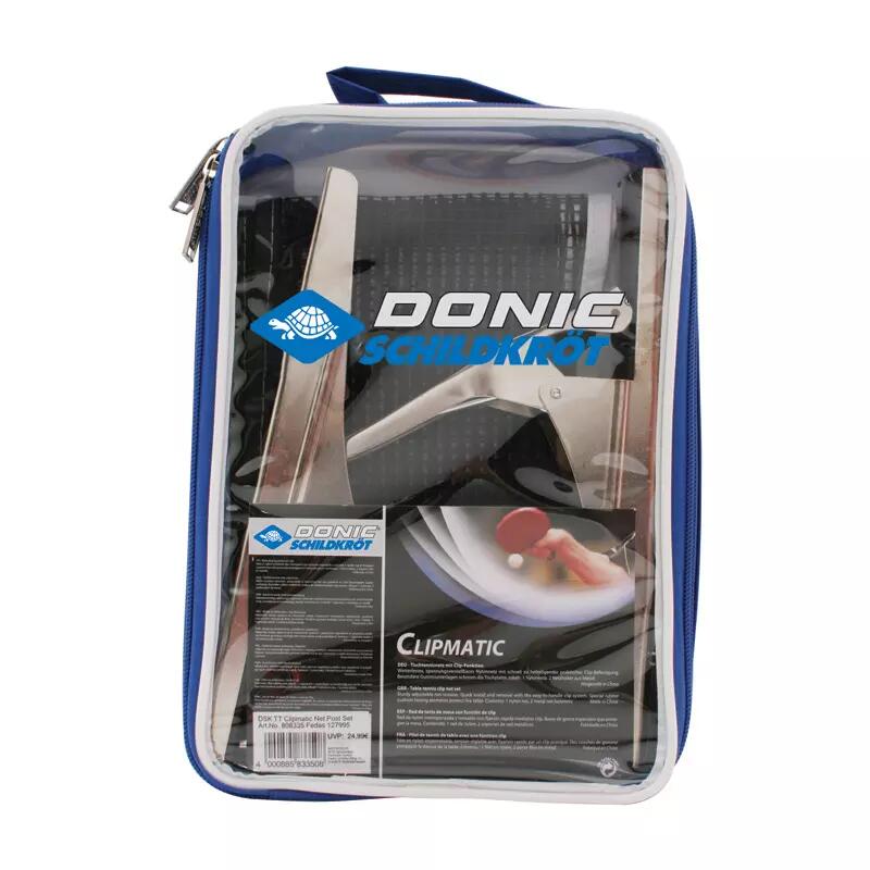 Siatka z uchwytami do tenisa stołowego Donic Clipmatic Clip Net Set