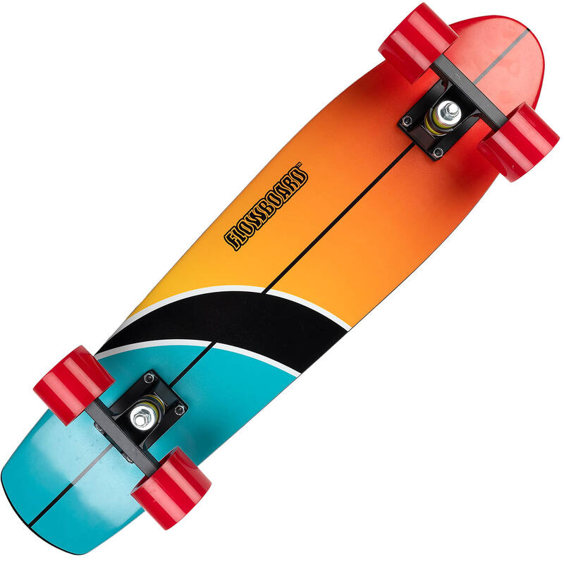 Penny Board Hawaii Sunset, 26", aluminium truck, 100kg, roti rosii