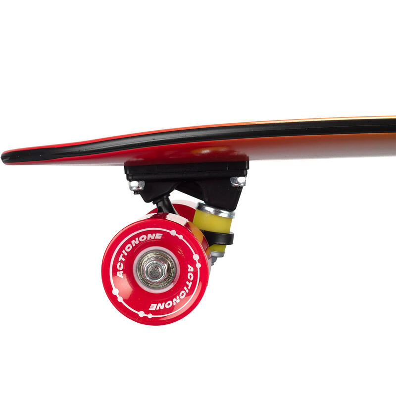 Penny Board Hawaii Sunset, 26", aluminium truck, 100kg, roti rosii