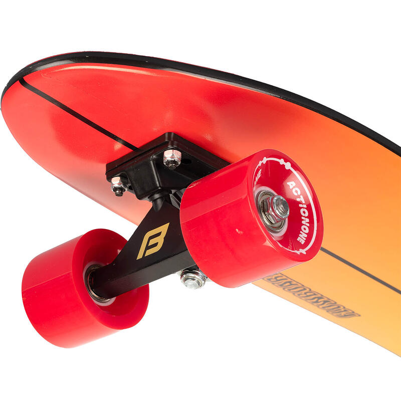 Penny Board Hawaii Sunset, 26", aluminium truck, 100kg, roti rosii