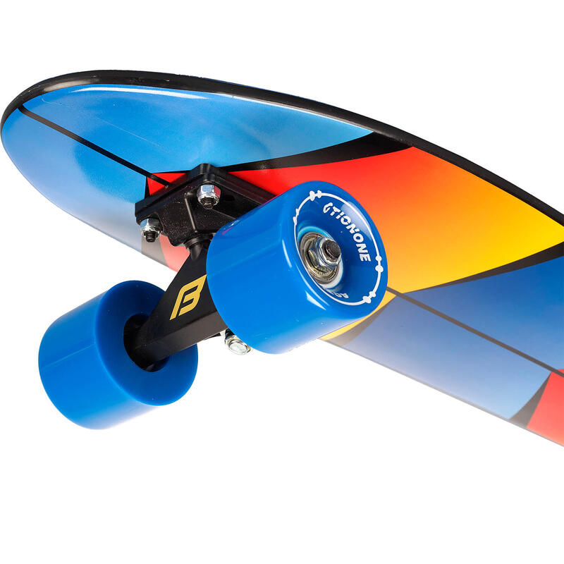 Penny Board Hawaii Surfing, 26", aluminium truck, 100kg, roti albastre