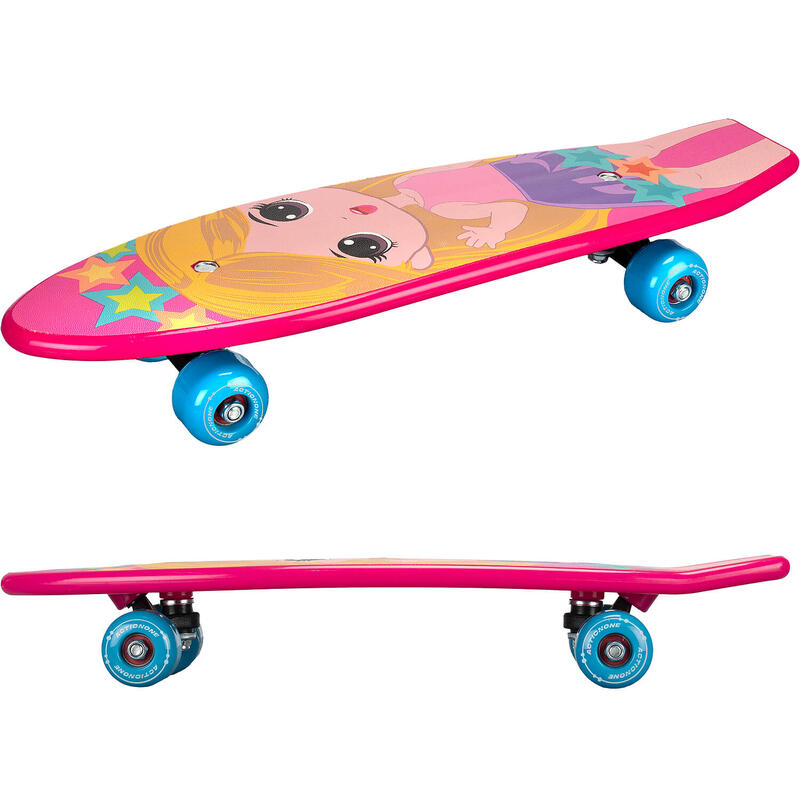 Penny Board Little Princess, 53x14.5cm, roz