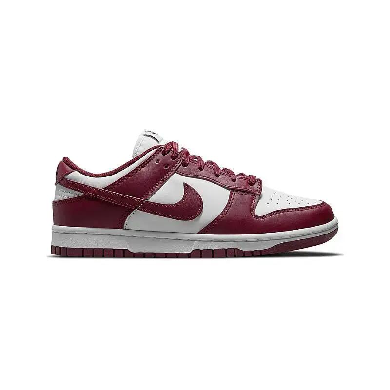 Unisex - Lifestyle - Shoes - Leather low sneakers - Dunk Low - Bordeaux/White