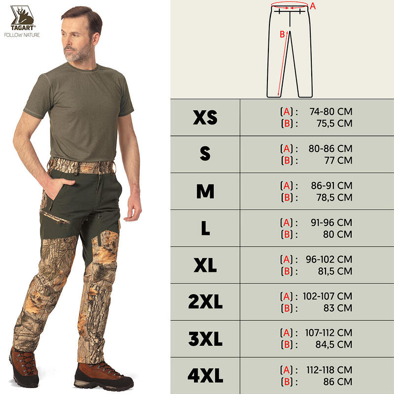 Pantaloni de teren Tagart Iron 2 3DX cu membrană și fotocamuflaj