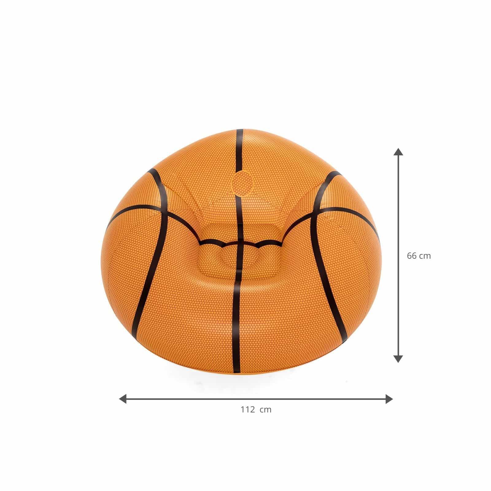 Poltrona Insuflável Infantil de Basquetebol Bestway® Beanless™ 4/7
