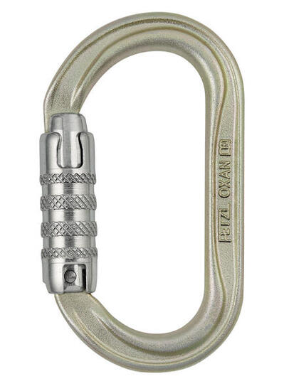 Mousqueton acier PETZL Oxan Triact-Lock oval Keylock CAPTIV