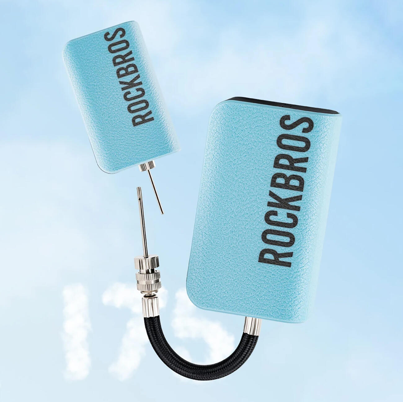 Rockbros pompa per bicicletta con display digitale 7/7