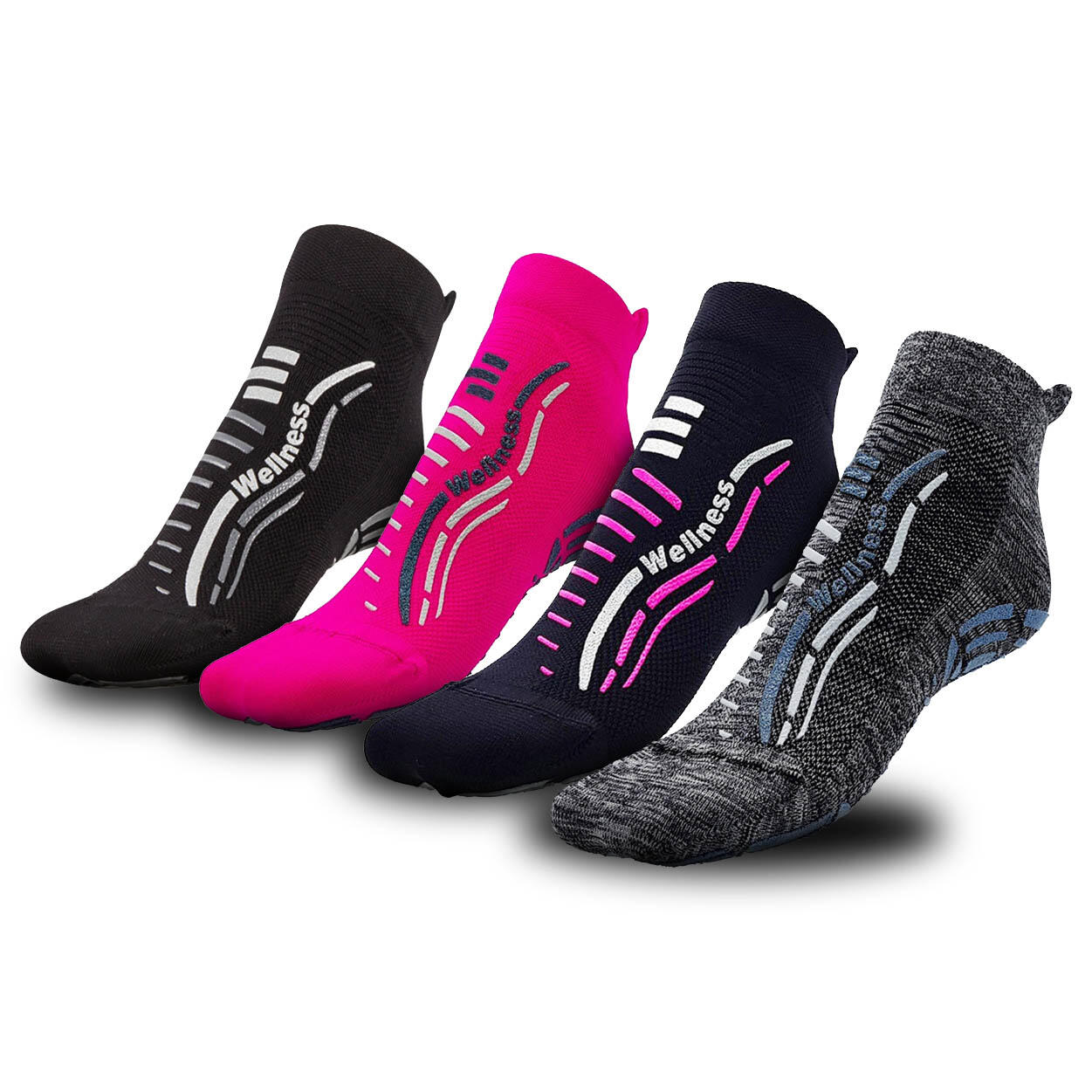 R-EVENGE Kit 4 calze Wellness di 4 diversi colori al prezzo di 3