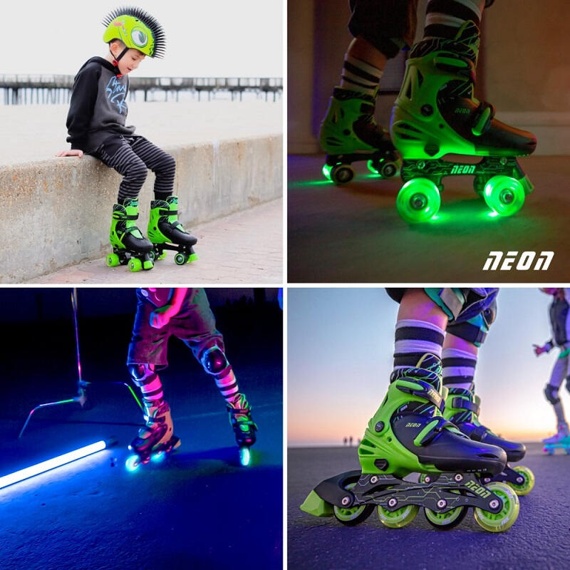 Role 2 in 1 Neon Combo Skates marime 34-37 Green