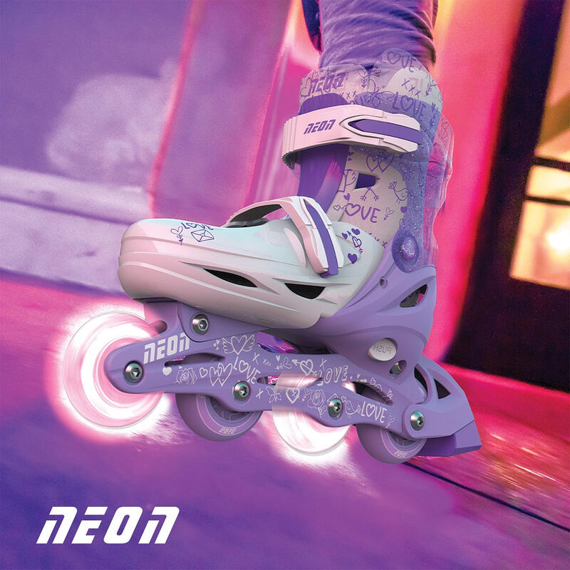 Role 2 in 1 Neon Combo Skates marime 34-37 Purple