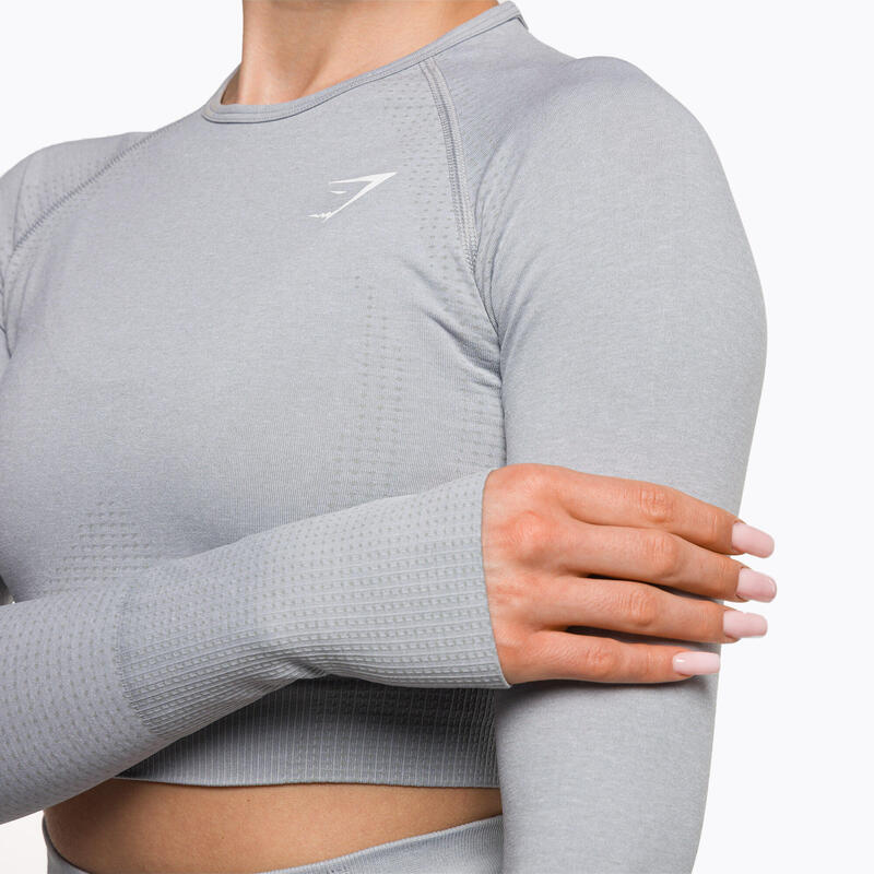 Női Gymshark Vital Seamless Crop Top hosszú ujjú edzőfelső