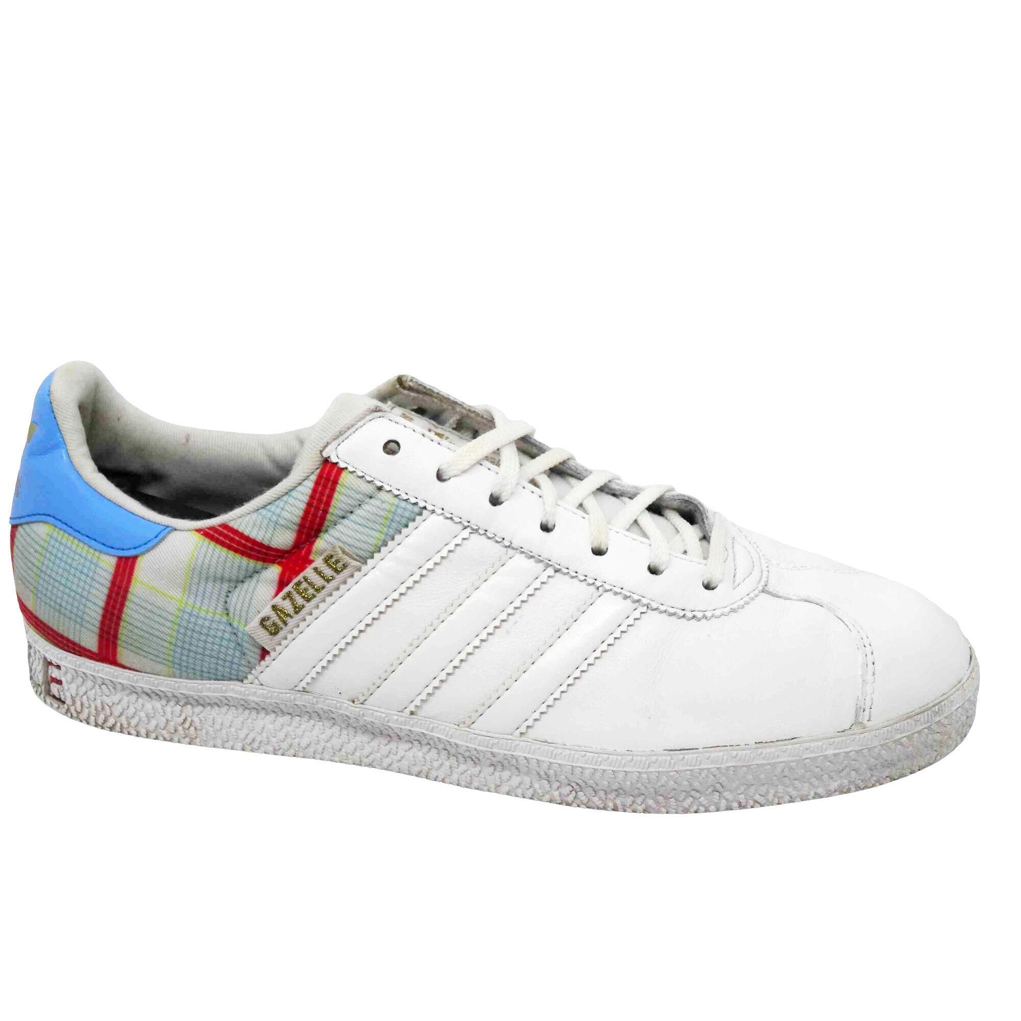 Adidas - Reconditionné Gazelle - Adidas Très Bon État - Baskets - Blanc - 42 - Decathlon