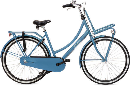 Vélo Hollandais Popal Daily Dutch Basic+ N3 - 3 vitesses - Femme - Bleu