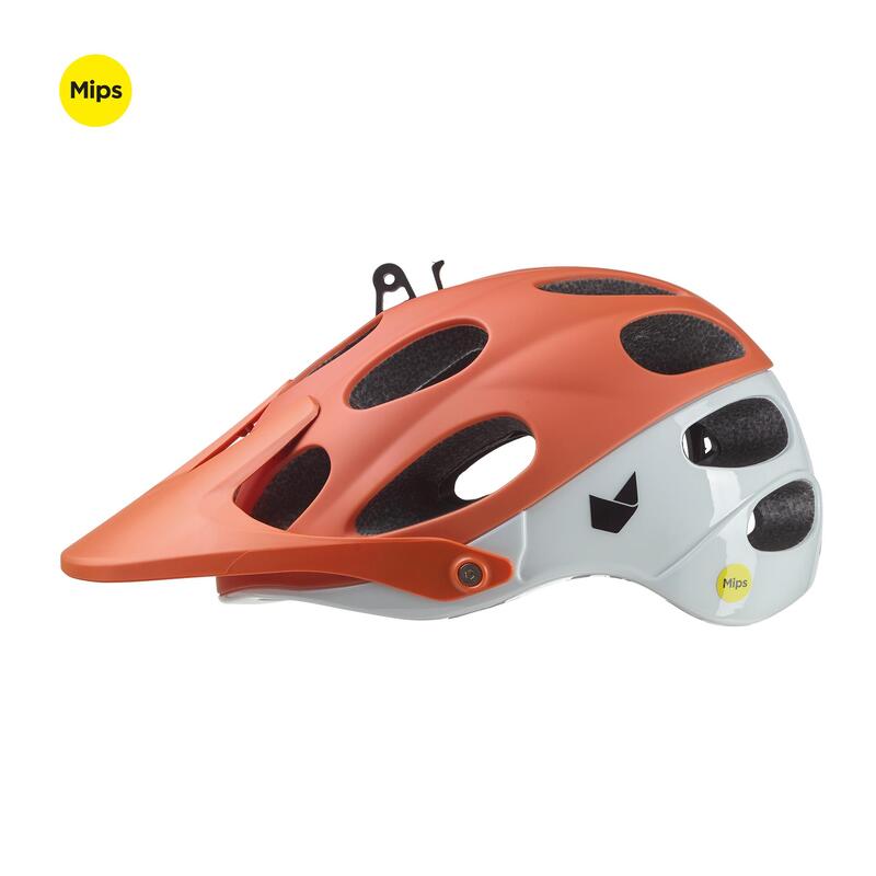 Casco de Bicicleta BTT Yelmo MIPS Naranja/Blanco