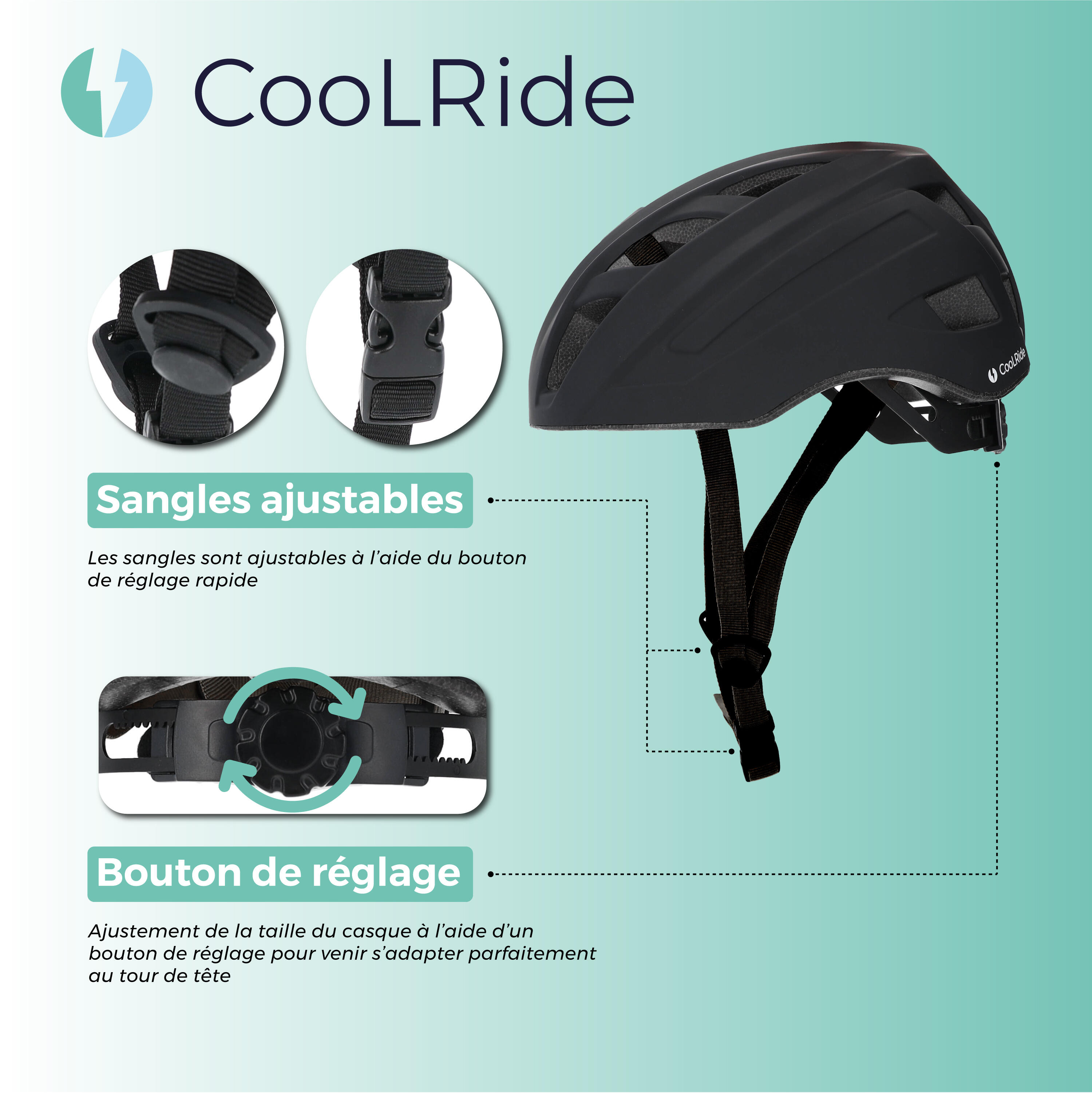 Casque Junior T52-59 HEADLOCK CooLRide 3/7