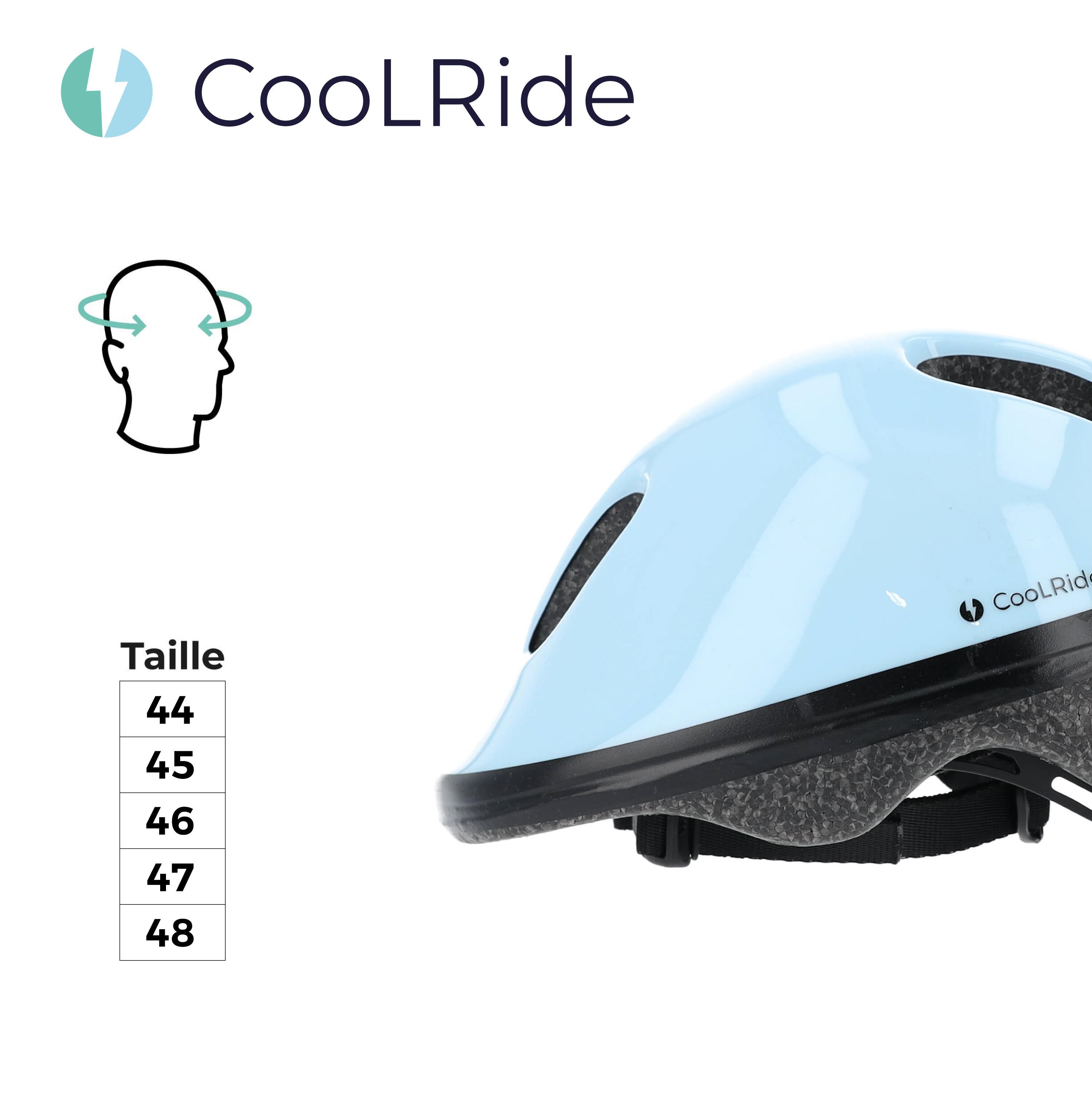 Casque bébé avec Headlock T 44-48 cm CooLRide 2/5