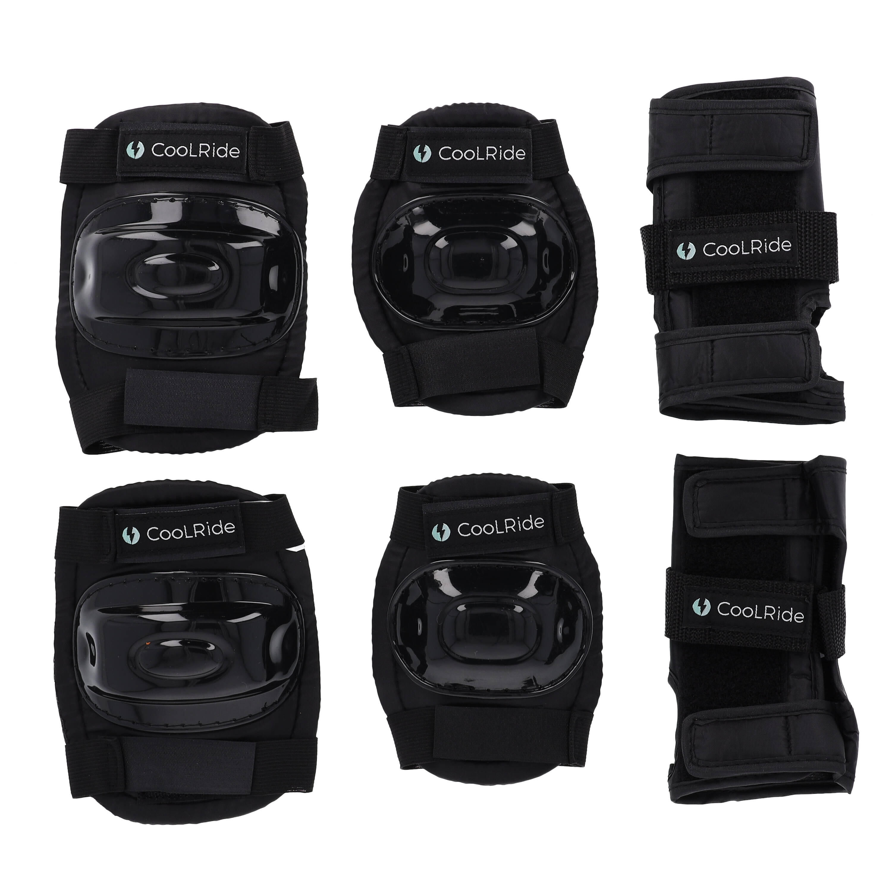 Coolride - Kit De Protection Trottinette, Skateboard Coolride - Set De Protection Roller - Noir - 40 M - Decathlon