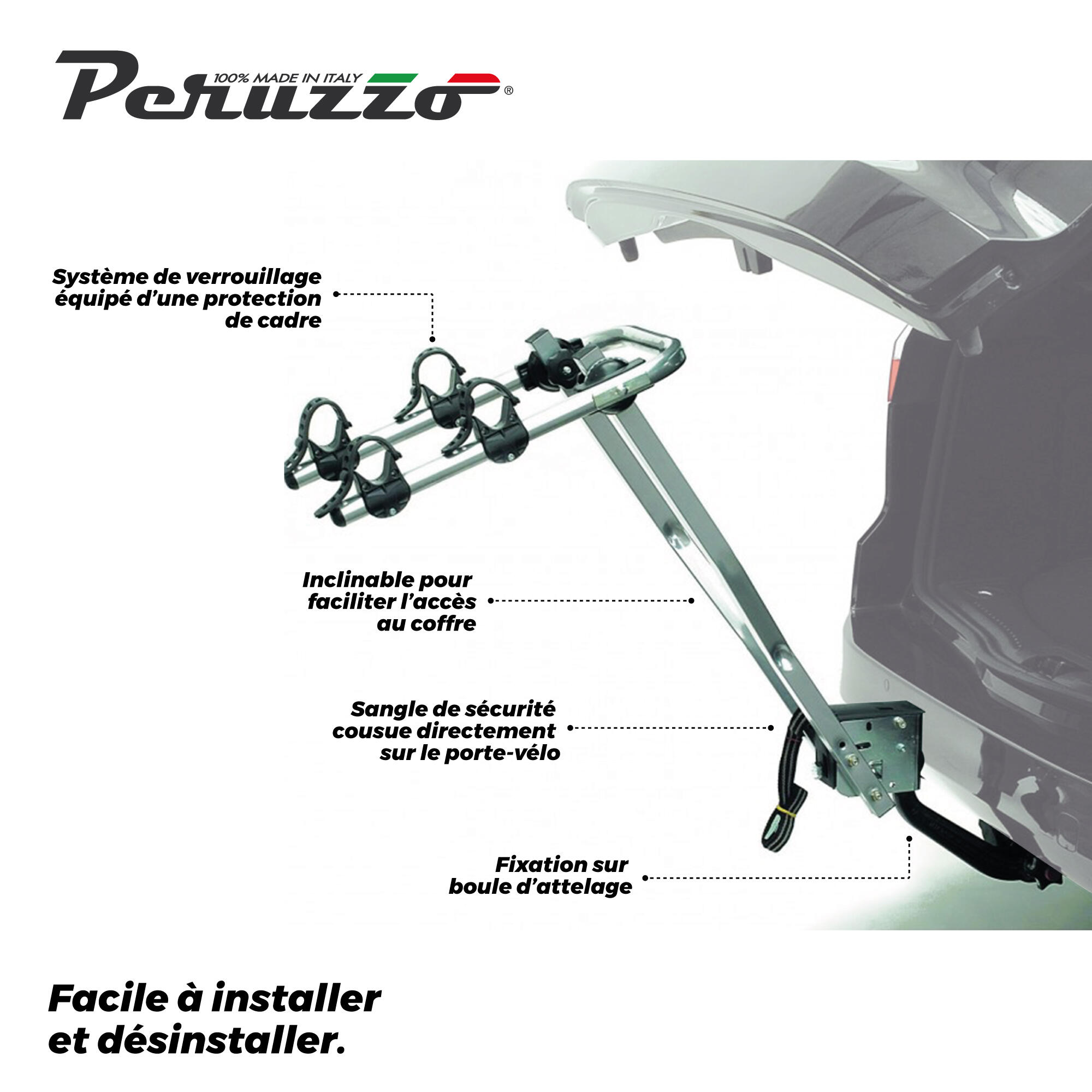 Porte-vélo attelage Arezzo 2 vélos Peruzzo 2/6