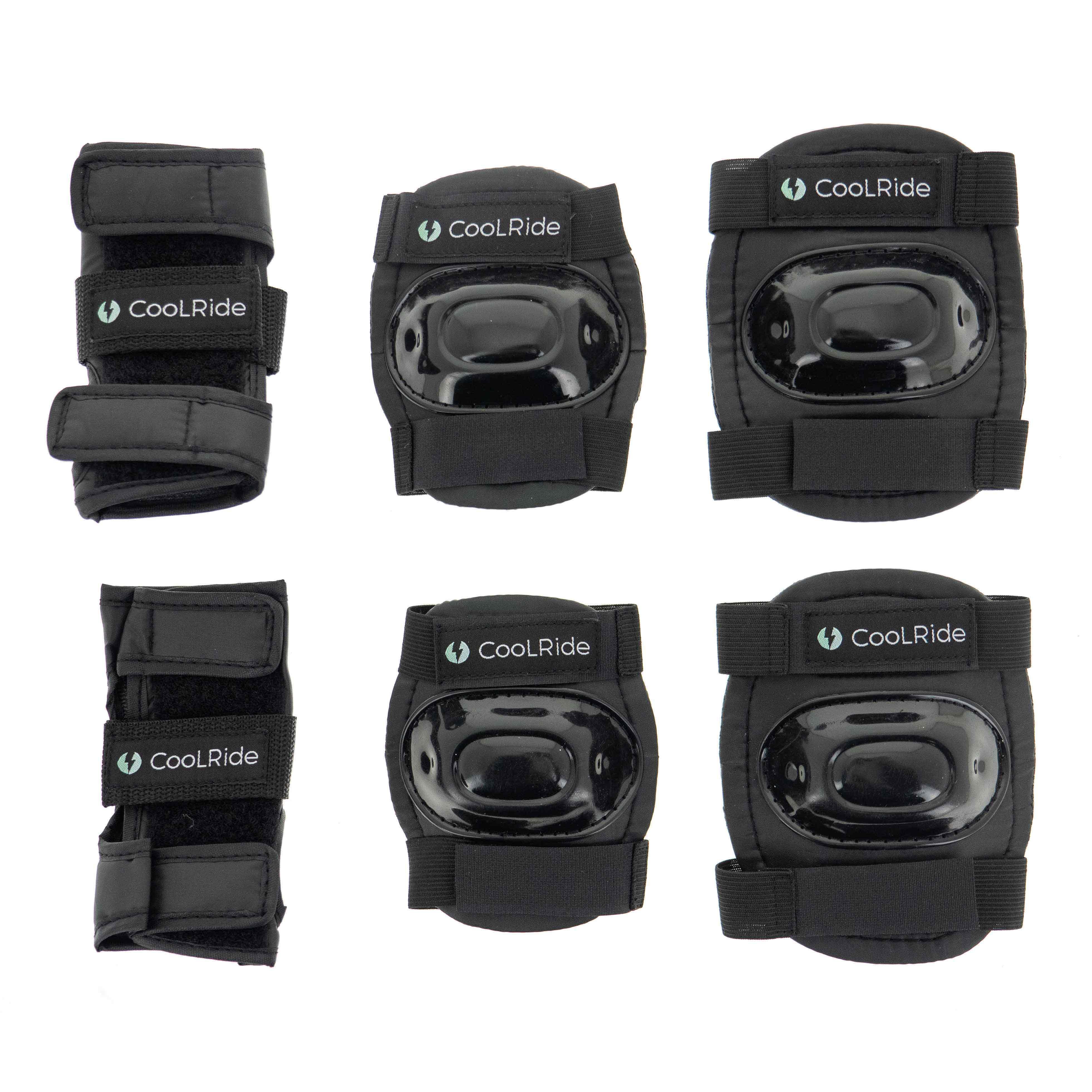 Coolride - Kit De Protection Trottinette, Skateboard, Roller Adulte Coolride - Set De Protection - Noir - 42 M/l - Decathlon