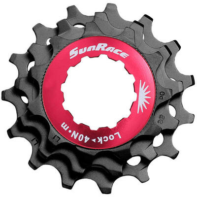 Shimano sunrace sluitring met kransjes 12v zwart