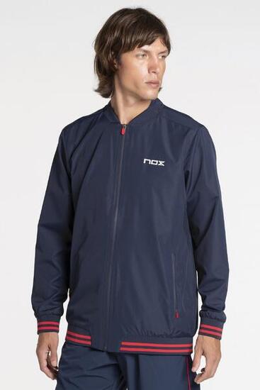Cortavientos hombre PRO azul - rojo (Talla M)