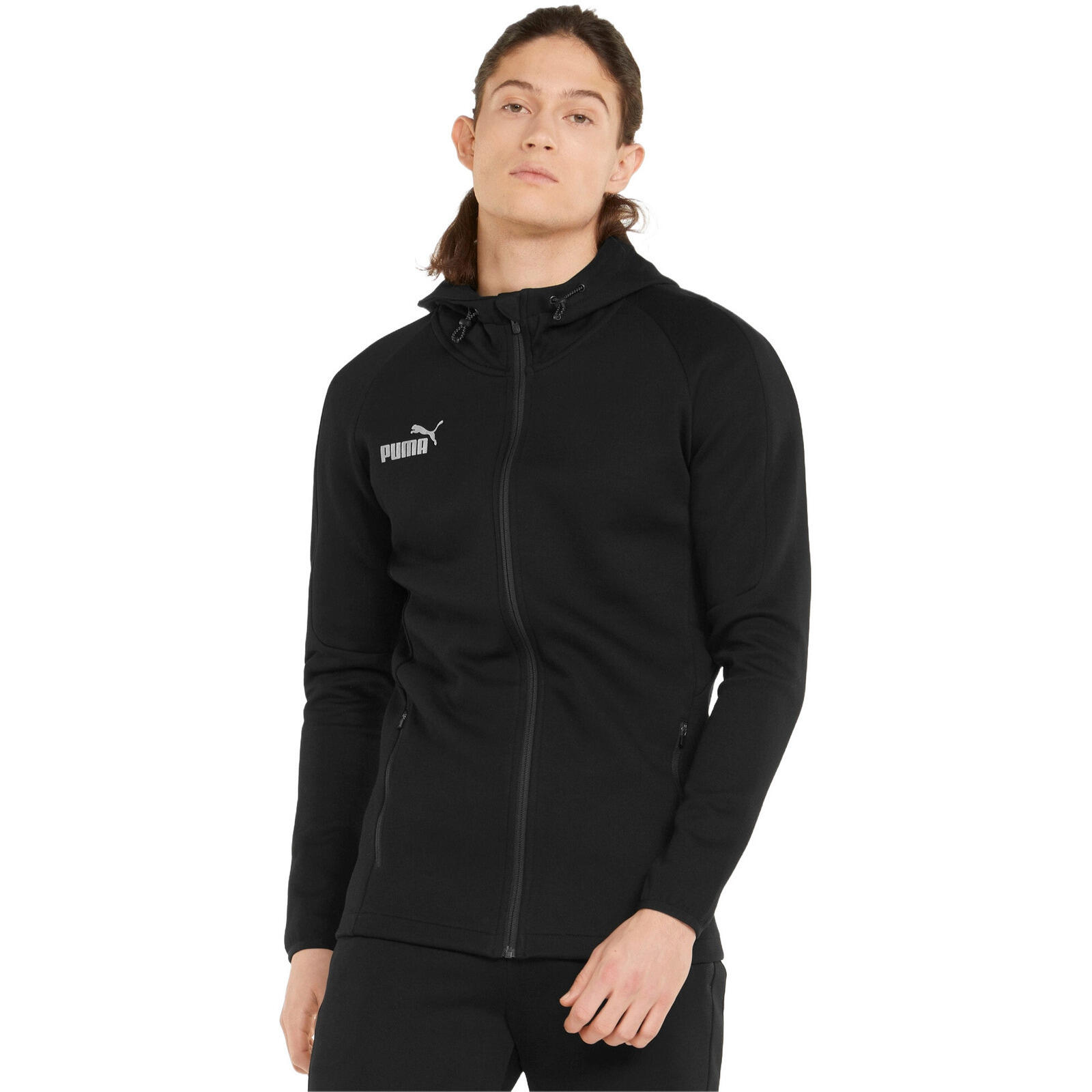PUMA Kap Puma Teamfinal Casuals Hooded Jkt, Zwart, Mannen