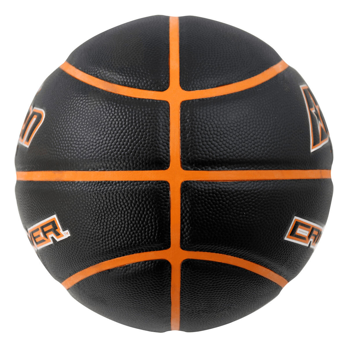 Basketball Crossover Größe 6 Schwarz-Orange Basketball Unisex Schwarz-Orange 2/3
