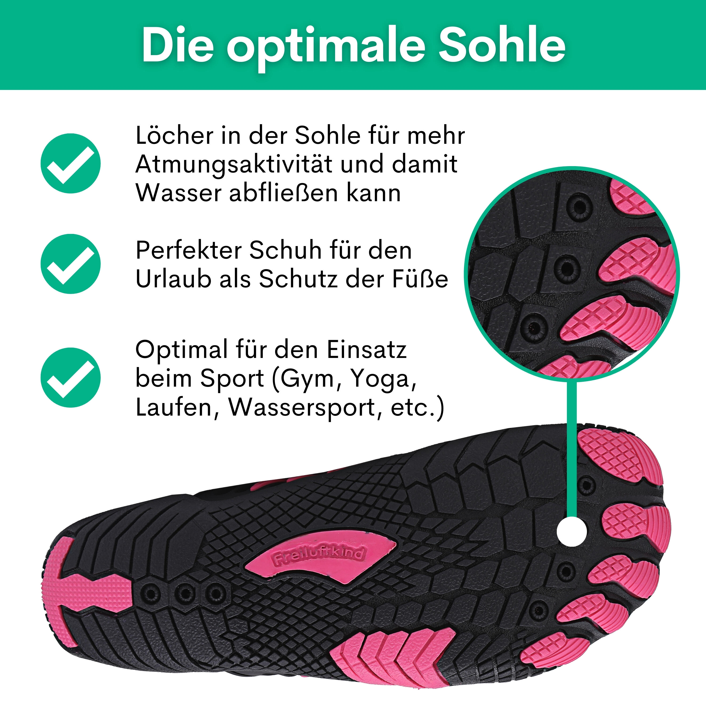 FREILUFTKIND Tokai rutschfeste Barfußschuhe Unisex 4/7