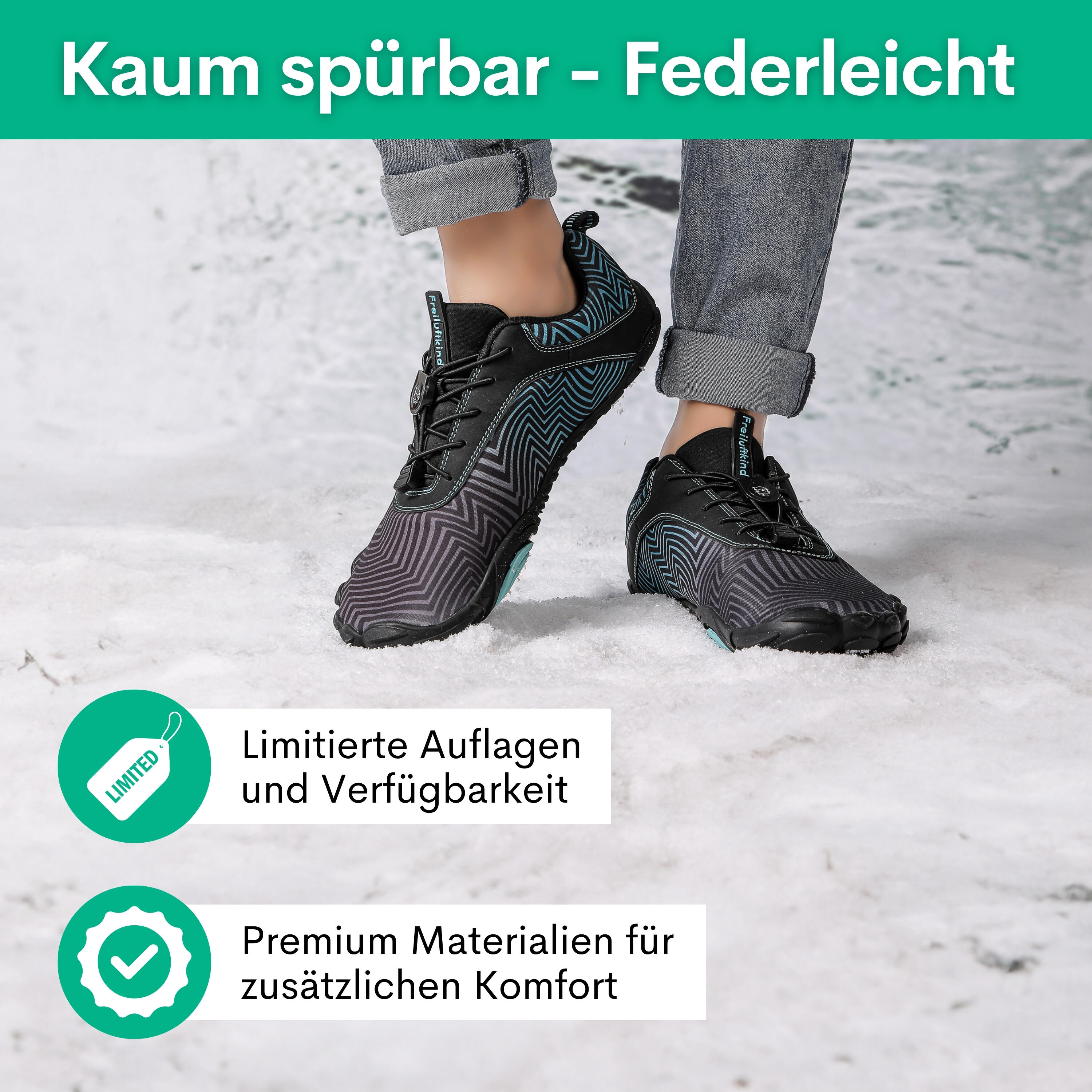 FREILUFTKIND Overland gefütterte Barfußschuhe Unisex 3/7