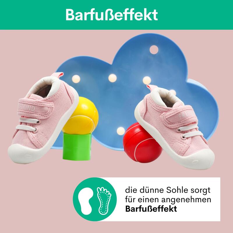 FREILUFTKIND Tonto Barfußschuhe rutschfest Kinder (19-24 Monate / Rose)