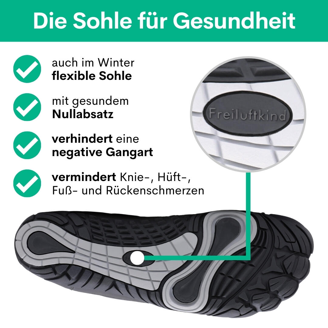 FREILUFTKIND Kepler gefütterte Barfußschuhe Unisex 5/7