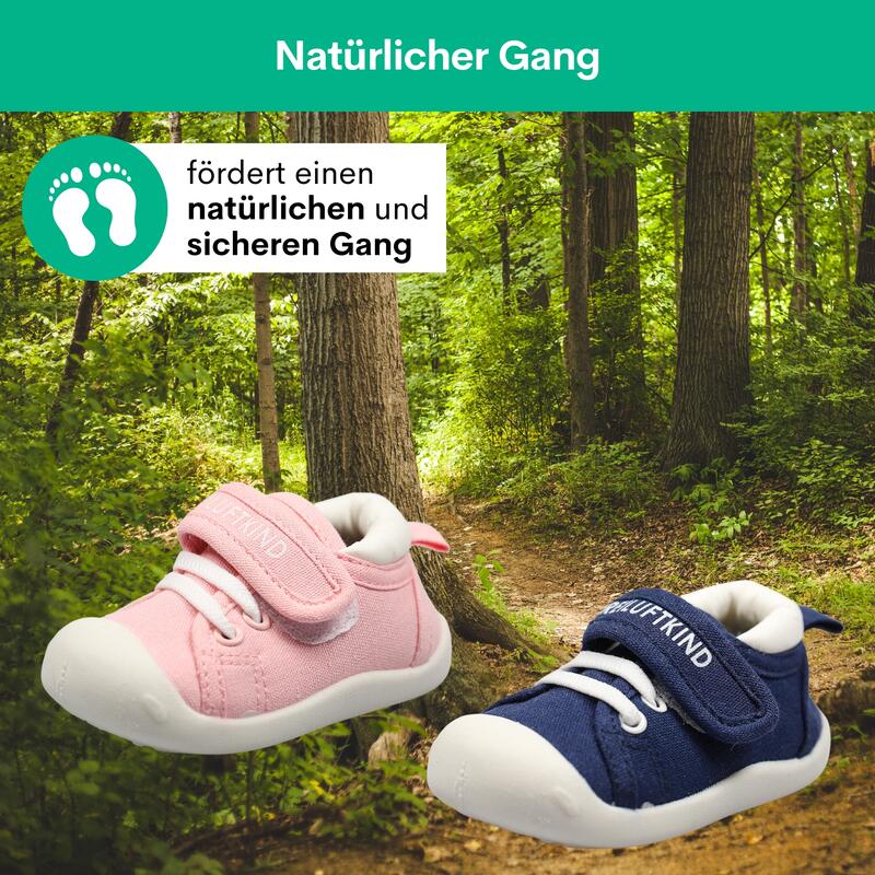 FREILUFTKIND Tonto Barfußschuhe rutschfest Kinder (19-24 Monate / Rose)