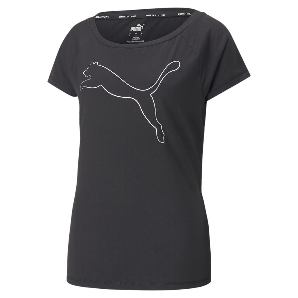 Puma Train Favorite Jersey Cat Tee T-Shirt Woman