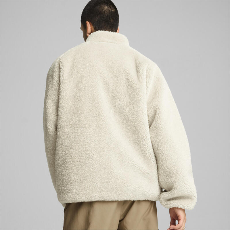 Jachetă Sherpa Reversibilă Bărbați PUMA Alpine Snow White