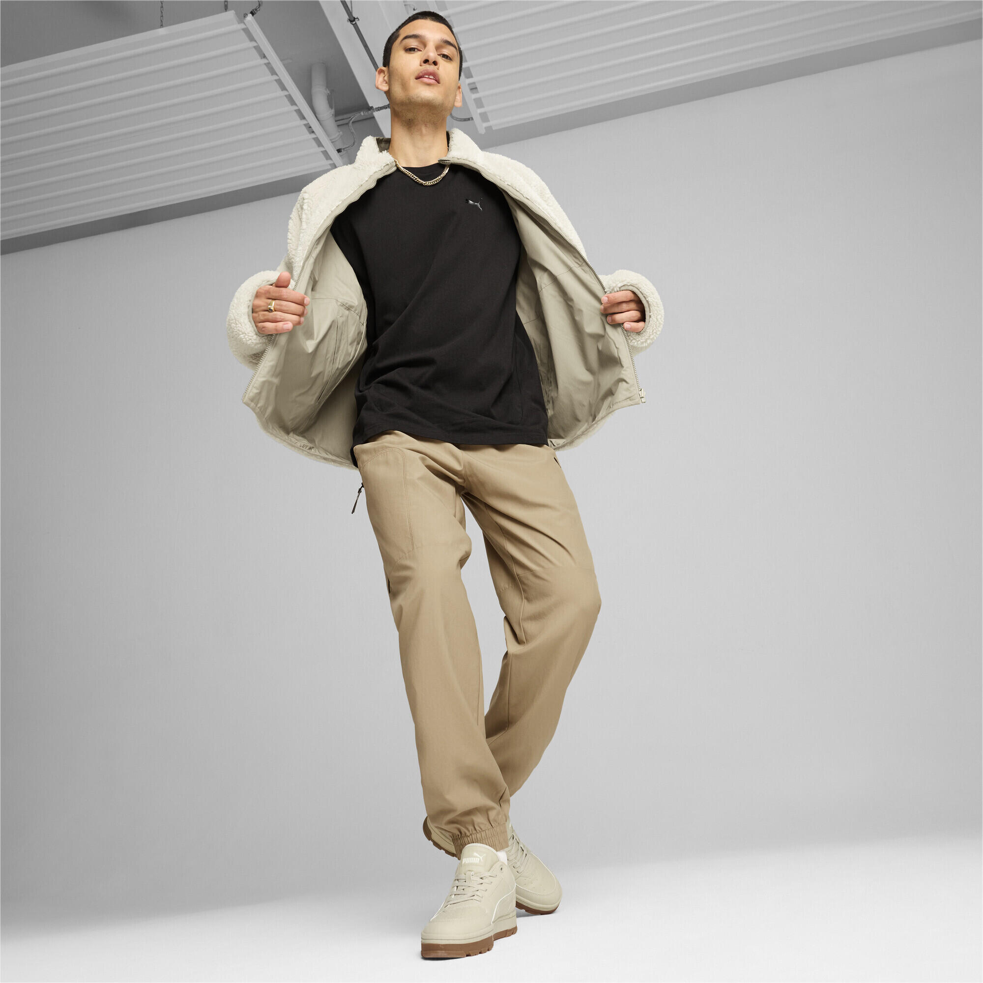 Veste réversible en sherpa Homme PUMA Alpine Snow White 5/7