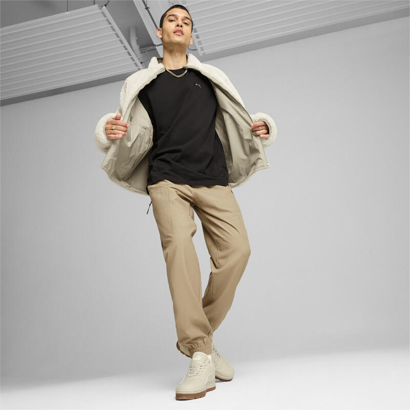 Jachetă Sherpa Reversibilă Bărbați PUMA Alpine Snow White