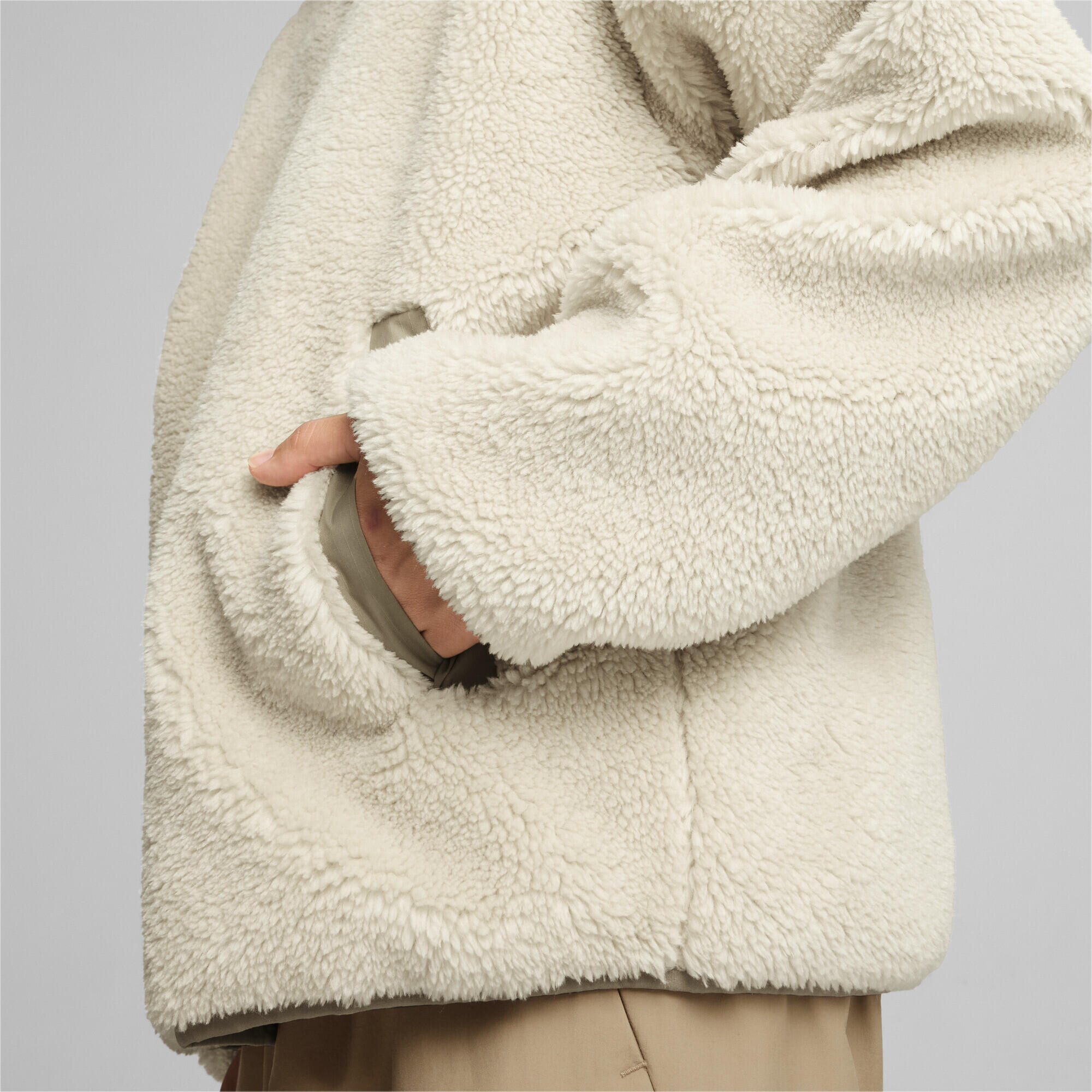 Veste réversible en sherpa Homme PUMA Alpine Snow White 4/7