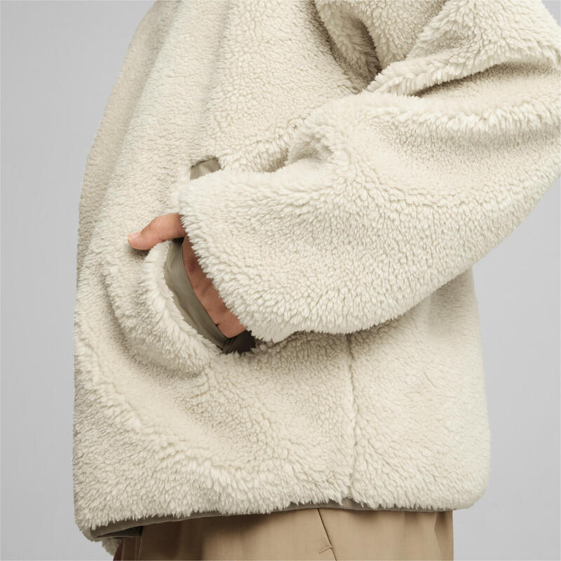 Jachetă Sherpa Reversibilă Bărbați PUMA Alpine Snow White