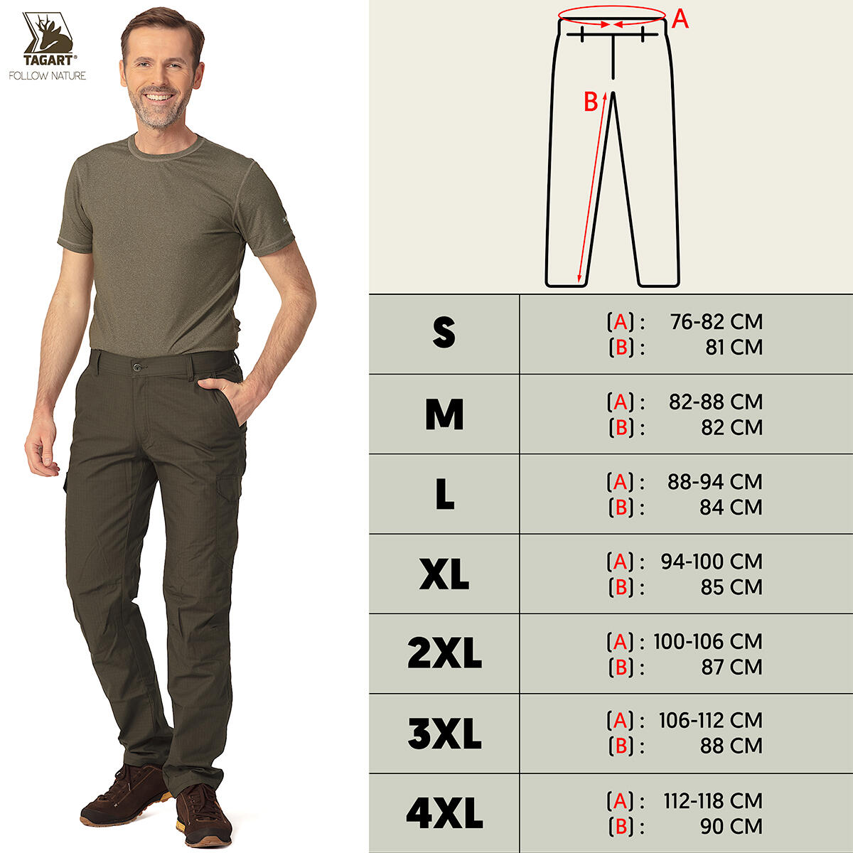 Pantalon de chasse Tagart Enduro RIPSTOP avec haute résistance 2/5
