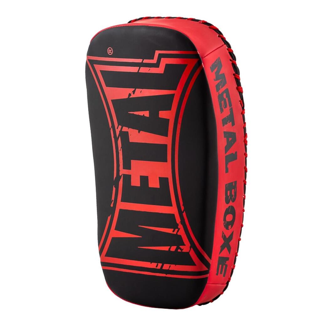 Metal Boxe Pao Cible De Frappe Courbe Noir/Rouge